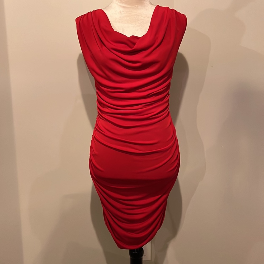 Casting women’s small red cocktail dress size T1 (2-4)